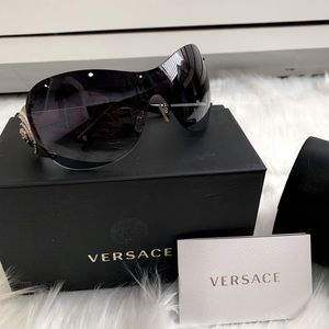 Versace oversized aviator sunglasses